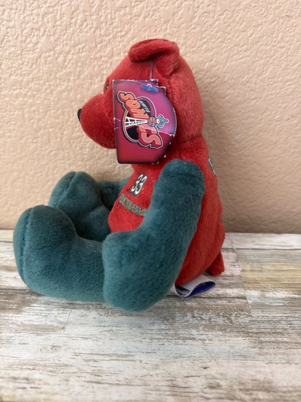 Vintage 2000 Patrick Ewing Seattle Sonics Limited Treasures Pro Bear Plush - Picture 3 of 11